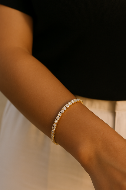 Tennis - Gold Bracelet
