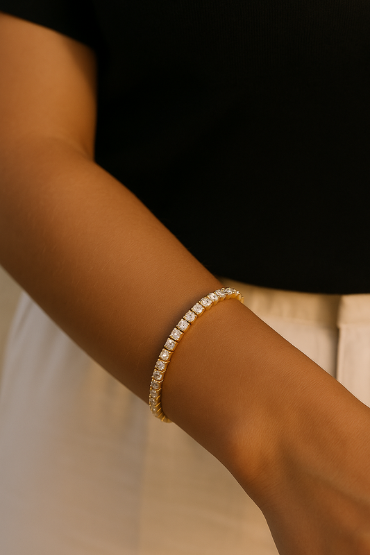 Tennis - Gold Bracelet