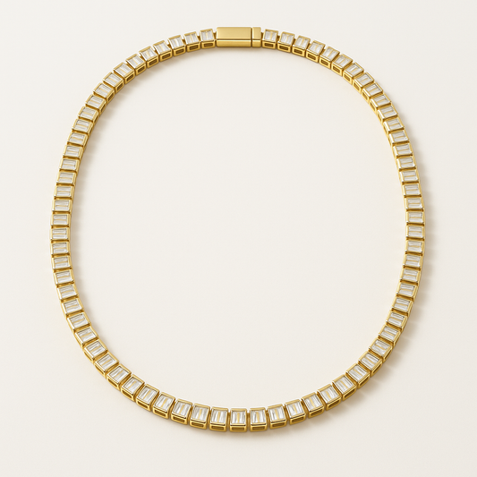 Tennis - Gold Necklace